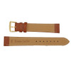 Leather Watch Strap 18mm Light Brown Flat Polished Calf Style 8 1/4 Inch Length