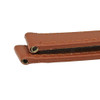 Leather Watch Strap 18mm Light Brown Flat Polished Calf Style 8 1/4 Inch Length