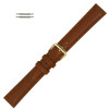 Leather Watch Strap 20MM Long Light Brown Polished Calf Style