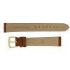 Leather Watch Strap 20MM Long Light Brown Polished Calf Style
