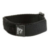 Black Nylon And Leather Watch Strap Velcro® Style Sport Band 20mm