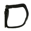 Black/Blue Nylon And Leather Watch Strap Velcro® Style Sport Band 20mm