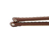 Leather Watch Strap 12mm Brown Polished Calf Style Flat 7 3/8 Inch Length