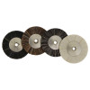 1" Super Bristle Brush Wheels - Includes a 3/32" Mandrel (Choose Texture)