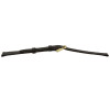 Black Leather Watch Band 12MM Long Lizard Grain