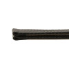 Leather Watch Band 20MM Black Long Lizard Grain