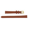 Leather Watch Strap 12mm Light Brown Polished Calf Flat Style 6 3/4 Inch Length
