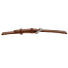 Tan Leather Watch Band Vintage Stitched 18MM