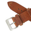 Tan Leather Watch Band Vintage Stitched 18MM
