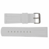 Silicone Watch Band 24MM White Sport Watch Band Rubber Jelly