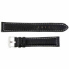 Extra Long Watch Band 22MM Black Leather Buffalo Chrono