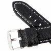 Extra Long Watch Band 22MM Black Leather Buffalo Chrono