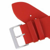 Red Leather Long Watch Band 30MM Smooth Calf