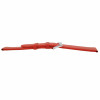 Red Leather Long Watch Band 30MM Smooth Calf