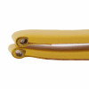 Yellow Leather Long Watch Band 12MM Smooth Calf