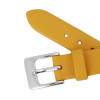 Yellow Leather Long Watch Band 12MM Smooth Calf
