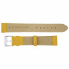 Yellow Leather Long Watch Band 16MM Smooth Calf