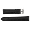 Leather Watch Band 20 MM Black Leather Alligator Grain
