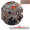 Hattori Japan Quartz Chronograph Watch Movement VR32 Overall Height 6.2mm