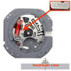 Hattori Japan 3 Hand Quartz Watch Movement VJ43 Day and Date at 3:00 Overall Height 4.6mm
