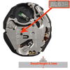 Hattori Japan 3 Hand Quartz Watch Movement AL83 Day and Date at 3:00 Overall Height 6.1mm