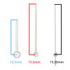 Make My Own Watch Set of 3 Hands, 1.50mm Hour, .90mm Minute and .20mm Sweep Second