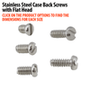 Stainless Steel Case Back Screws With Flat Head