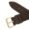 Leather Watch Band 16MM Brown Lizard Grain