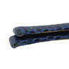 Blue Leather Watch Band 12MM Lizard Grain