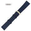 Blue Leather Watch Band 18MM Lizard Grain