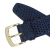 Blue Leather Watch Band 18MM Lizard Grain