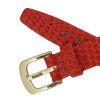 Red Leather Watch Band 14MM Lizard Grain