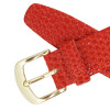 Red Leather Watch Band 16MM Lizard Grain