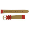 Red Leather Watch Band 16MM Lizard Grain