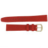 Red Leather Watch Band 18MM Lizard Grain