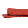 Red Leather Watch Band 18MM Lizard Grain