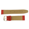 Red Leather Watch Band 20MM Lizard Grain