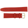 Red Leather Watch Band 22MM Lizard Grain