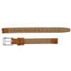 Ostrich Grain 10mm Tan Leather Watch Strap