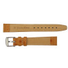 Ostrich Grain 16mm Tan Leather Watch Strap