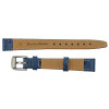 Ostrich Grain 14mm Blue Leather Watch Strap