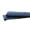 Ostrich Grain 14mm Blue Leather Watch Strap