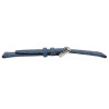 Ostrich Grain 22mm Blue Leather Watch Strap