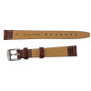 Ostrich Grain 12mm Reddish Brown Leather Watch Strap