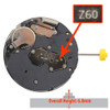 Harley Ronda Chrono 3 Eye Quartz Watch Movement HQ Z60 Overall Height 6.8mm