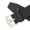 Black Silicone 20MM Made to Fit Rolex® Curved End Watch Band 7-3/4 Inch Length