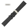 Black Silicone 20MM Made to Fit Rolex® Curved End Watch Band 7-3/4 Inch Length