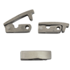 Titanium Solid Link Fold Over Single Channel Watch Band Clasps