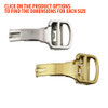 Imitation Made to Fit Cartier® Style Deployant Watch Band Buckle