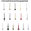 Small Sub Second Chronograph Hands For Watches Hole Size .17mm